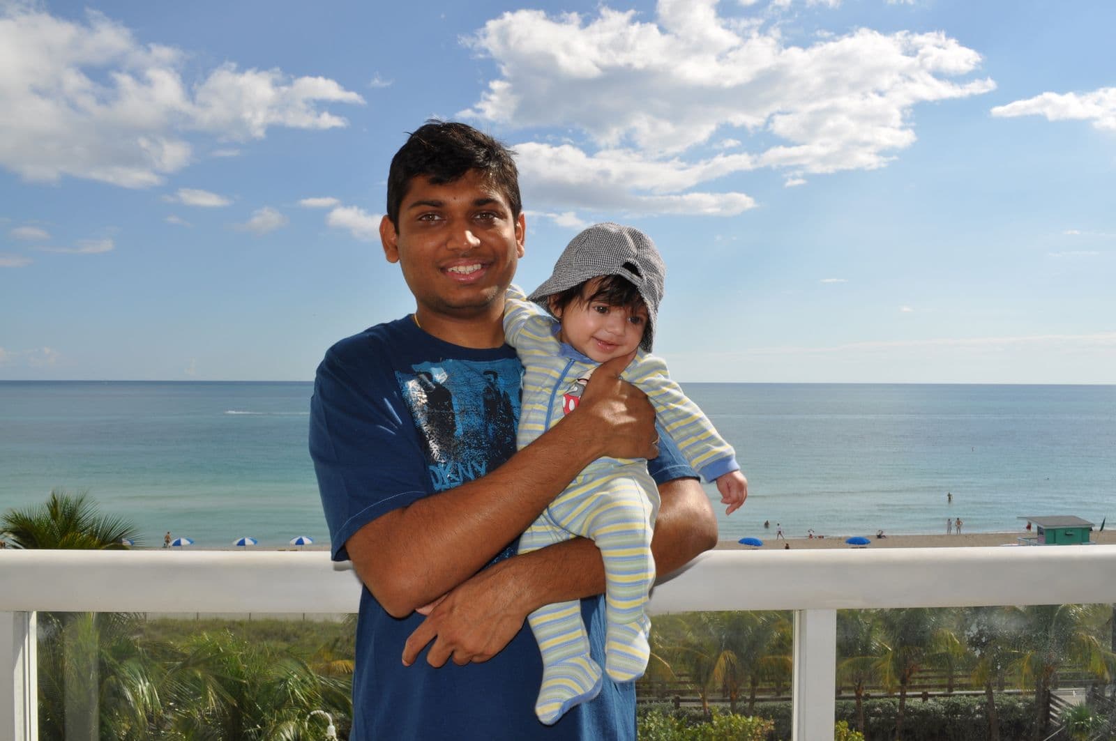 Prasanna holding baby Prisha